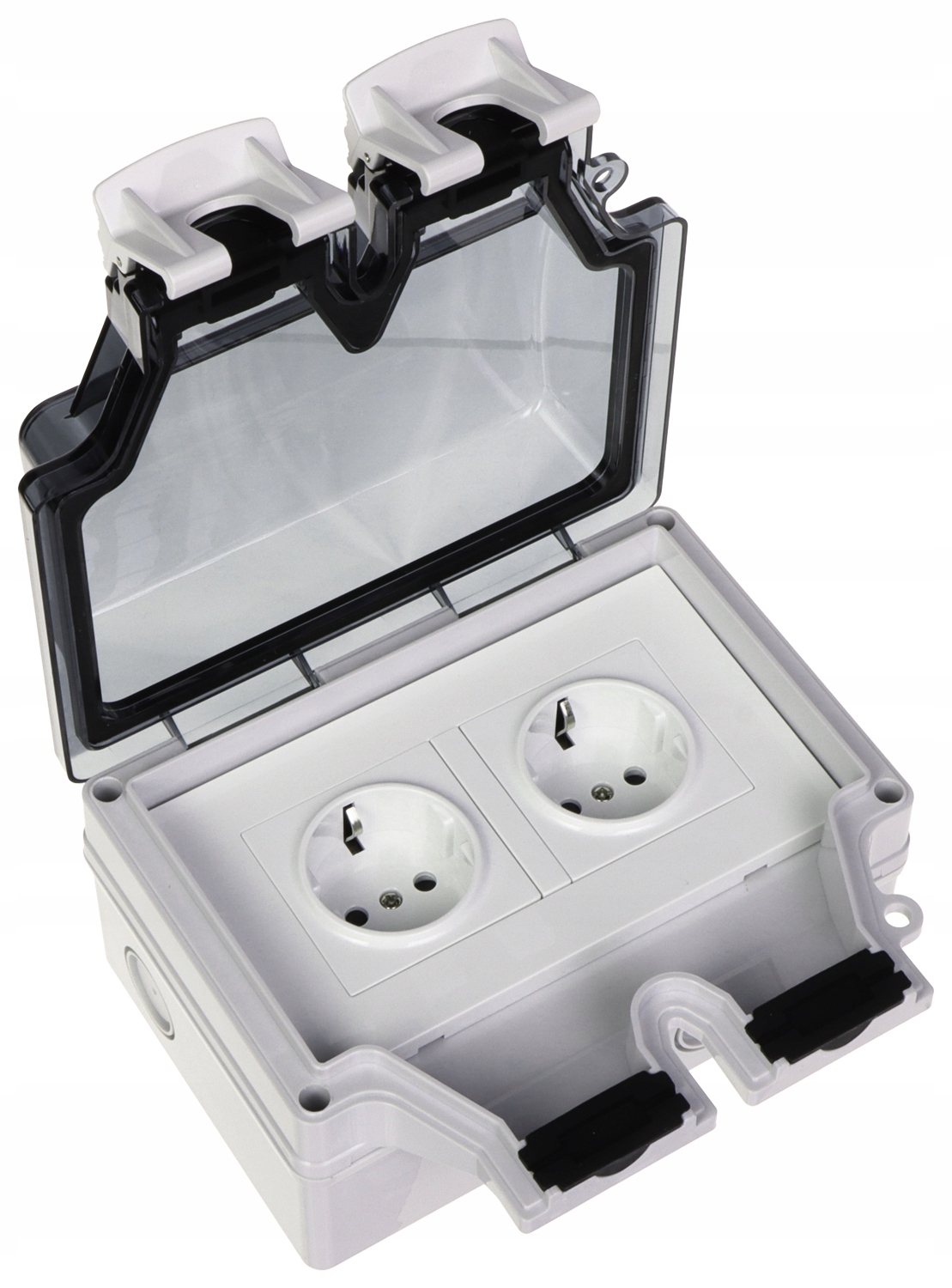 SOLIDNE GNIAZDO 230 V PODWÓJNE NATYNKOWE ZEWNĘTRZNE HERMETYCZNE IP66 Marka Inna