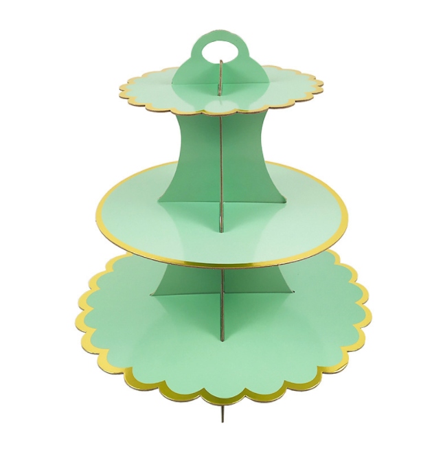 

Patera papierowa na ciasto jasna zieleń urodziny