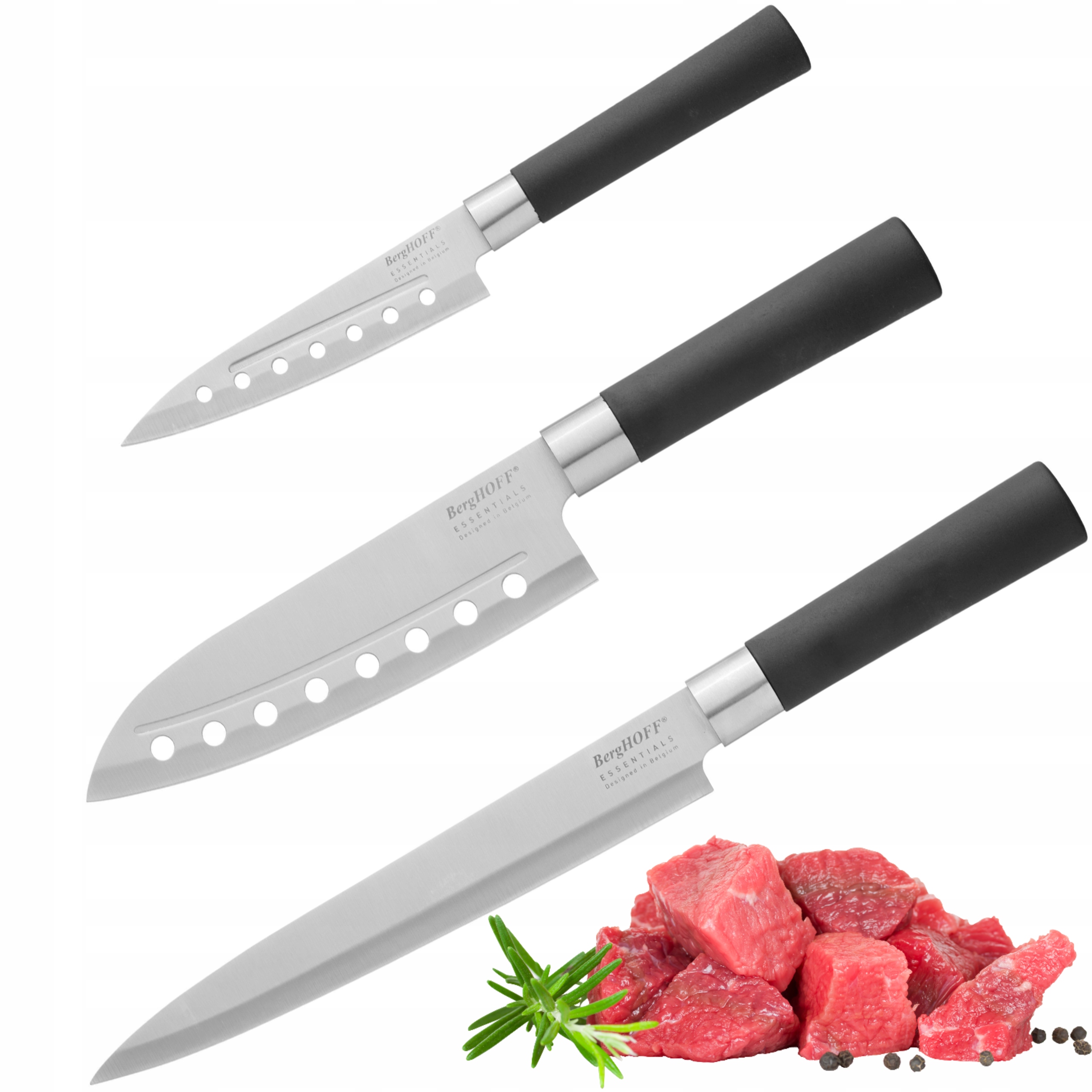 

BergHOFF Zestaw Ostrych Noży Kuchennych 3 El