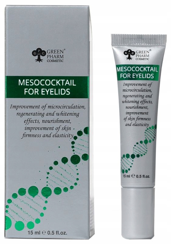 Green Pharm Cosmetics Eyelids Mesococktail Oční Koktejl 15 ml