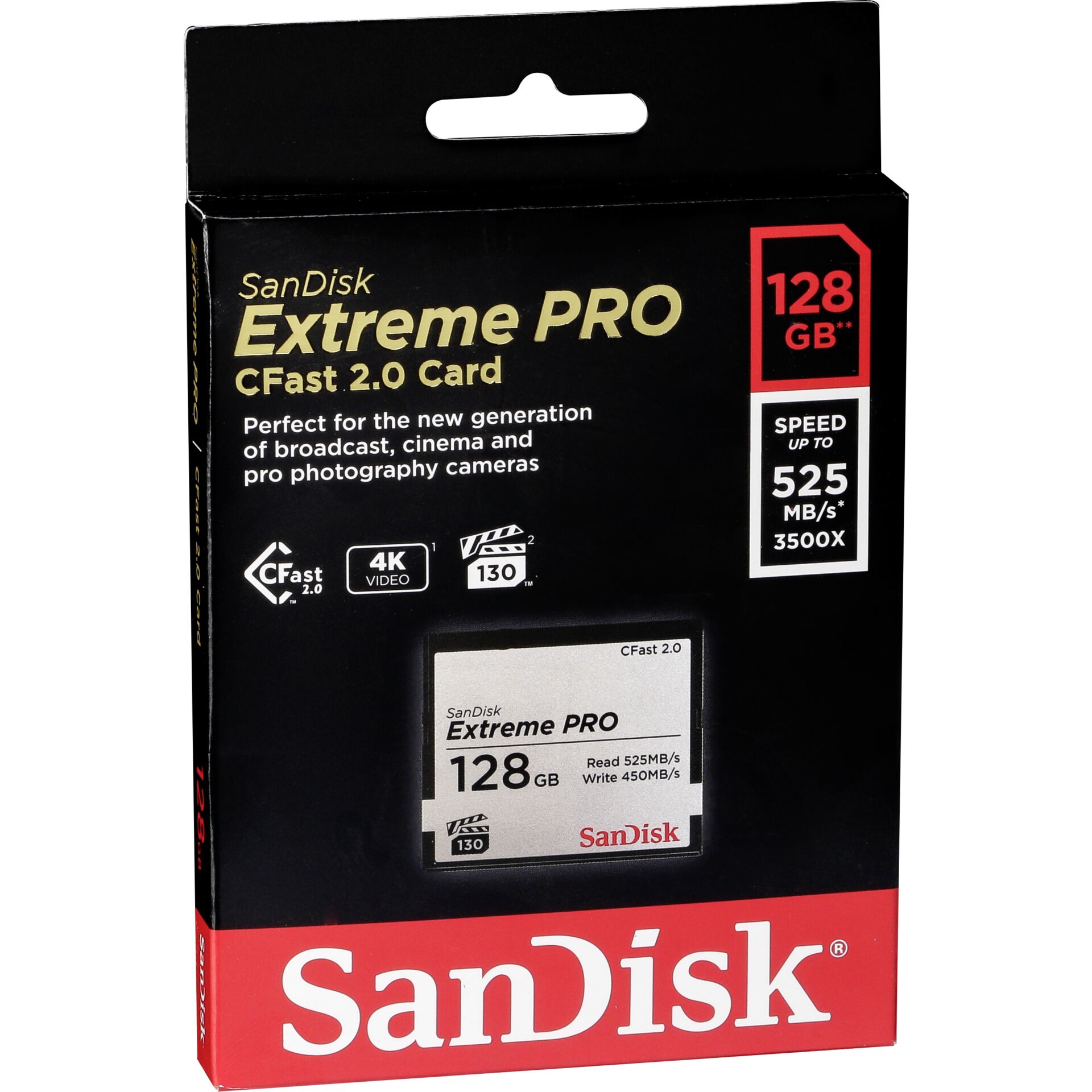 SanDisk Cfast 2.0 VPG130 128GB Extreme Pro SDCFSP-128G-G46D