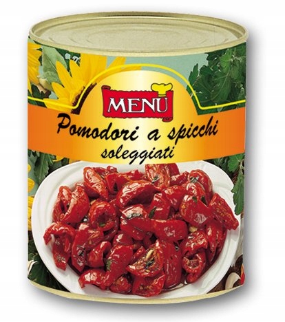 Levně Rajčata vysušená na slunci ve čtvrtkách „Soleggiati“ 800 g Menu
