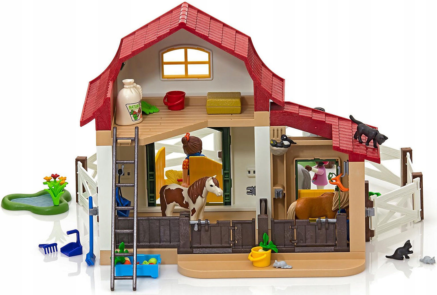 KLOCKI PLAYMOBIL 6927 STADNINA KUCYKÓW COUNTRY 10458732687 