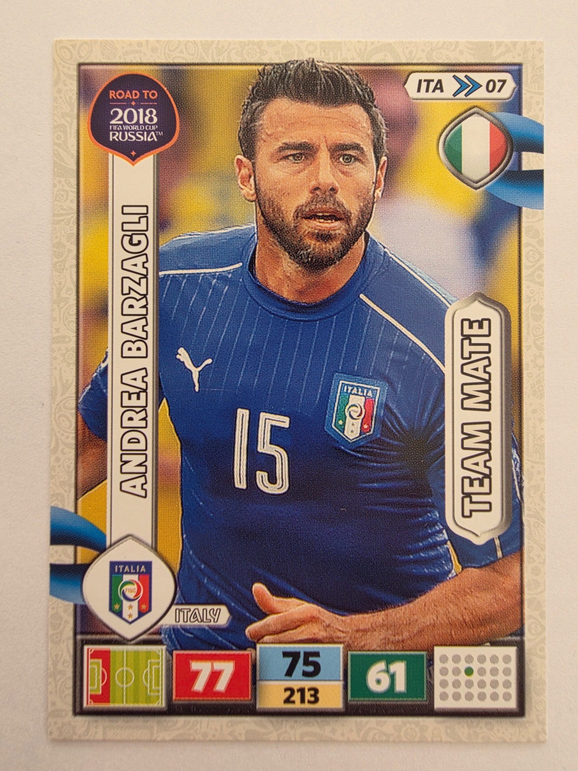 2018 Panini Road To World Cup Russia Andrea Barzagli Włochy Ita 7