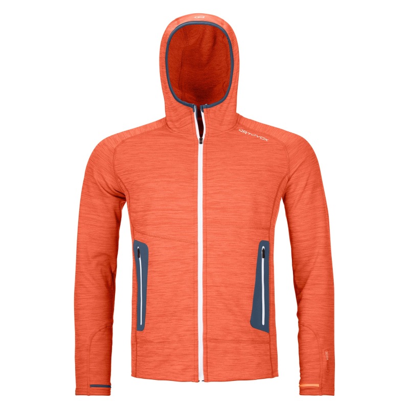 Bluza Męska Ortovox Fleece Light Hoody M Desert Orange Blend