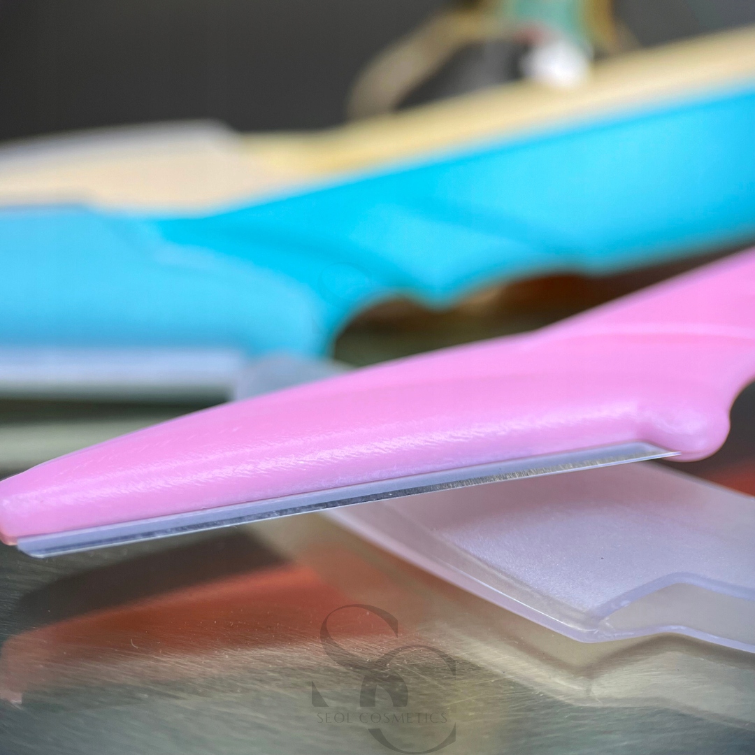 Nożyk trymer brzytwa do brwi 3szt kolorowe żyletki Marka inna marka