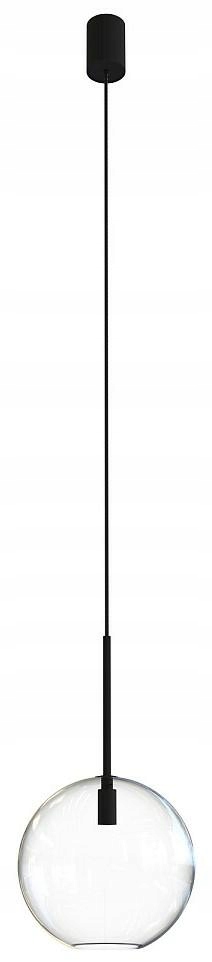 Závesná lampa Sphere M Čierna Sklenená lampa 1xE27 20 cm Stropná lampa Dom