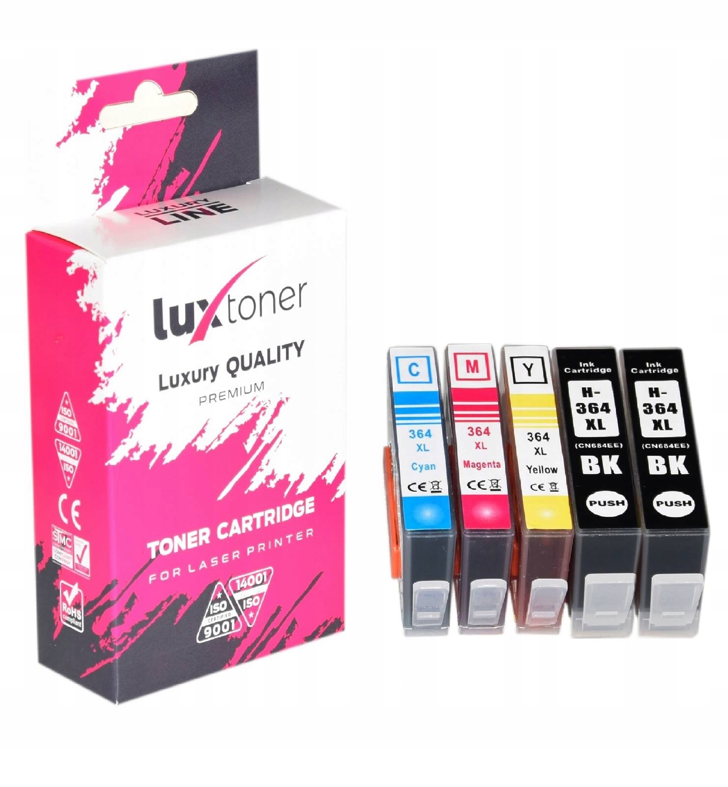 

5x Tusz do Hp 364 XL C6380 D5460 6510 5524 B109