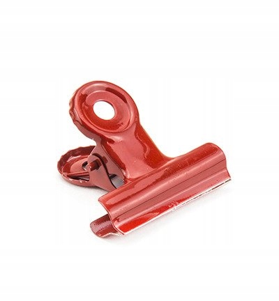 

Klips Metalowy Klip zaciskarka czerwony 38mm 1szt