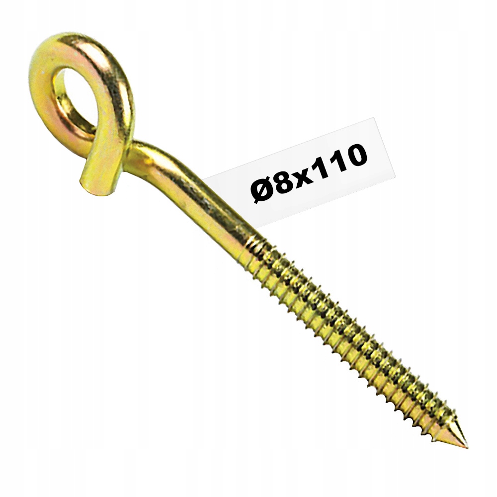 

Hak Huśtawkowy Uchwyt Wkręcany Do Drewna M8x120