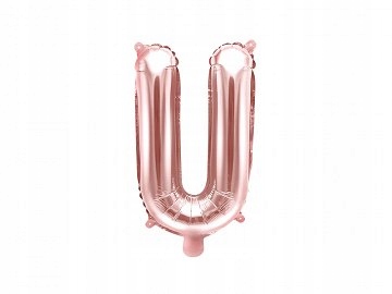 

Balon foliowy Litera "u", 35cm, różowe z