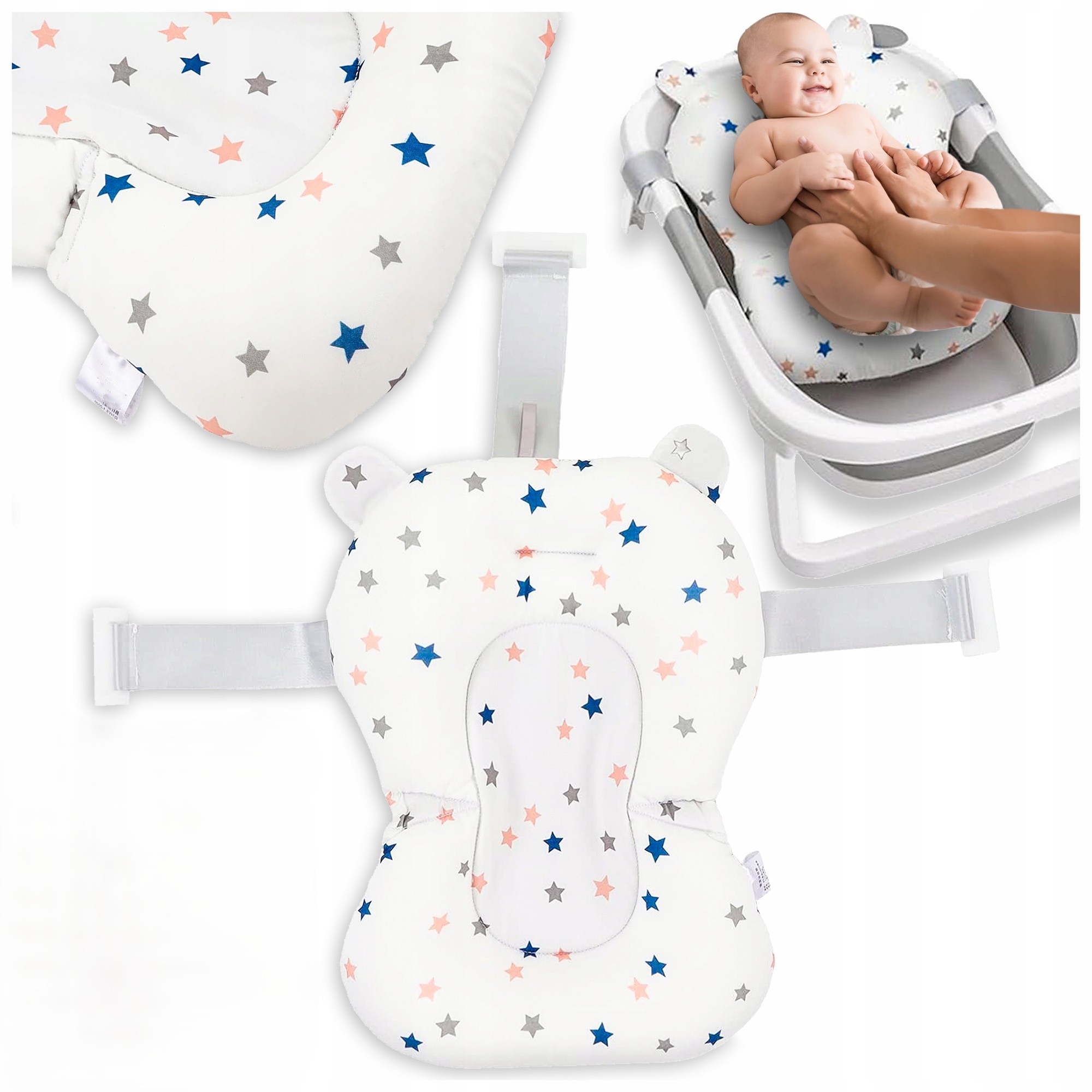 PODUSZKA DO WANIENKI DO KĄPIELI NIEMOWLĄT DZIECI FOTELIK LEŻACZEK WKŁADKA