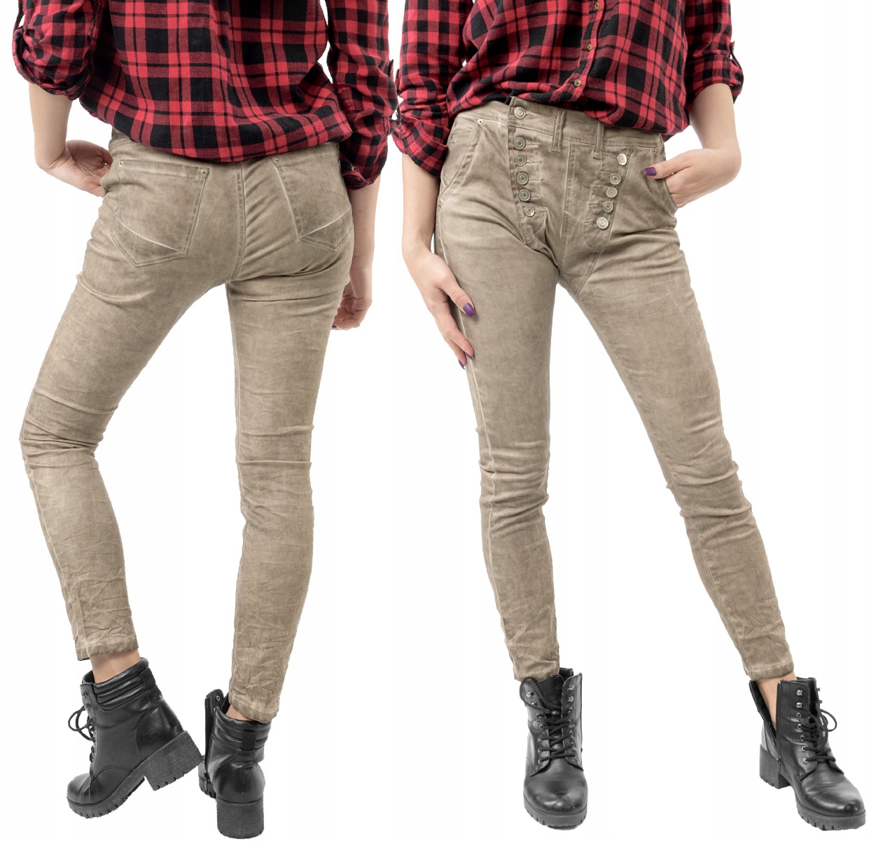 

Rurki Baggy Spodnie Damskie 1839 74 cm cappuccino