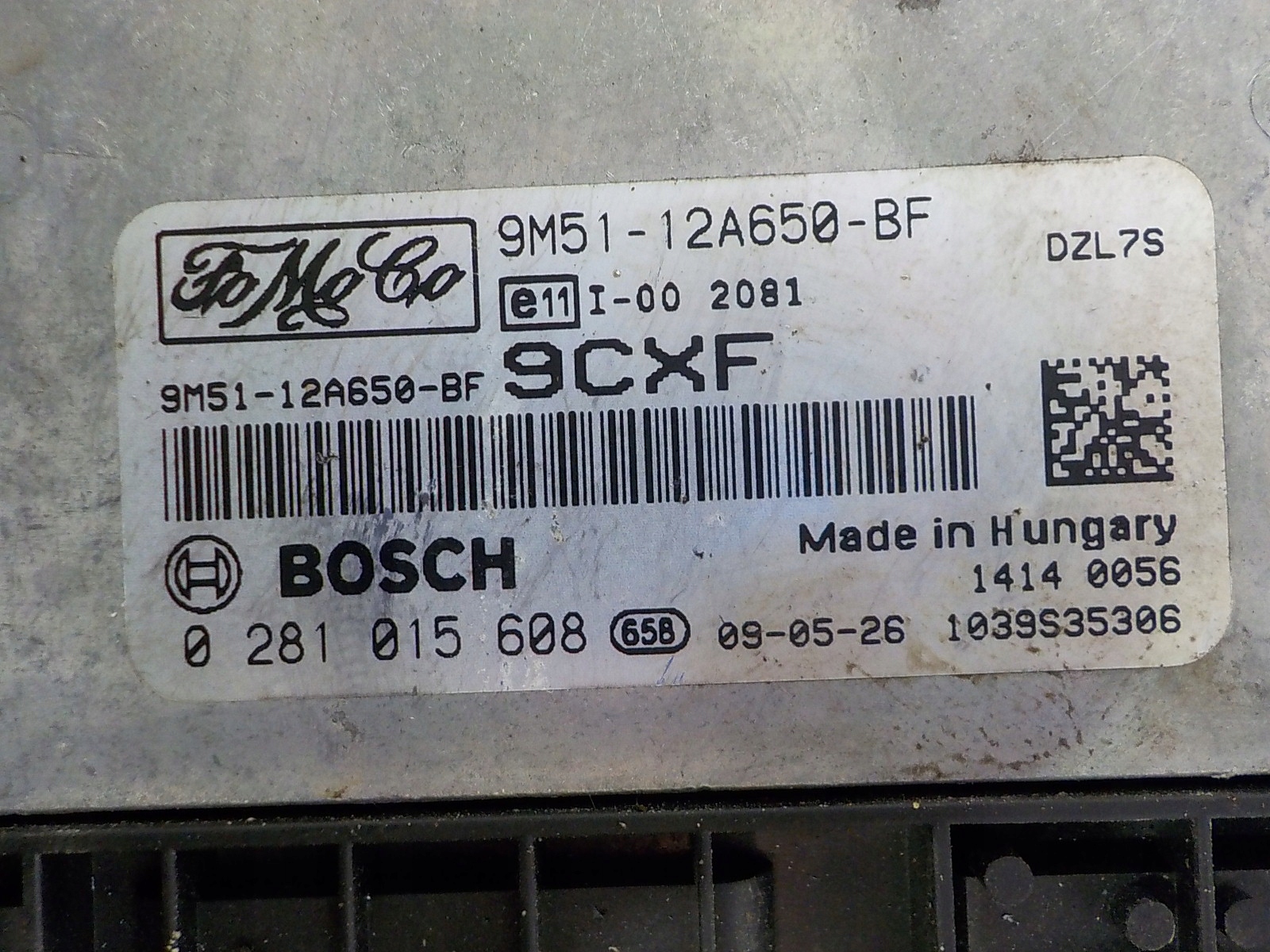 FORD computer control unit 9M51-12A650-BF 0281015608 9CXF