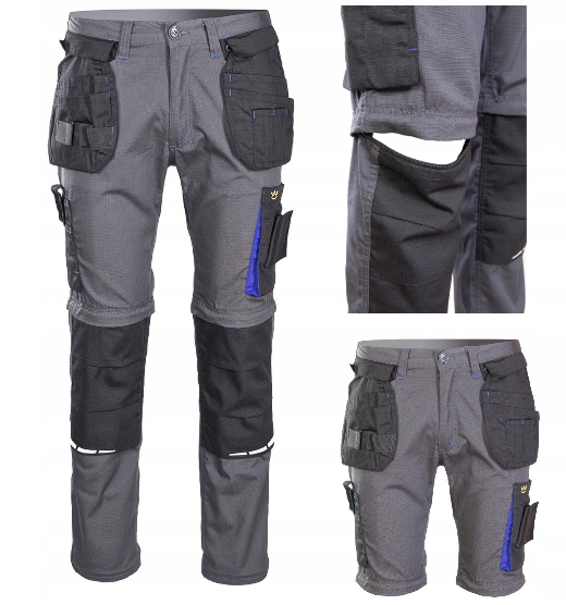 Spodnie Robocze Monterskie 2w1 odpinane nogawki 25