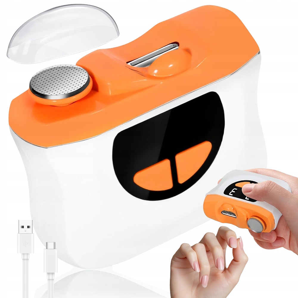 Elektrický Automatický Kleštičkovač Na Nehty Usb-c Se Snadnou Kontrolou 2V1