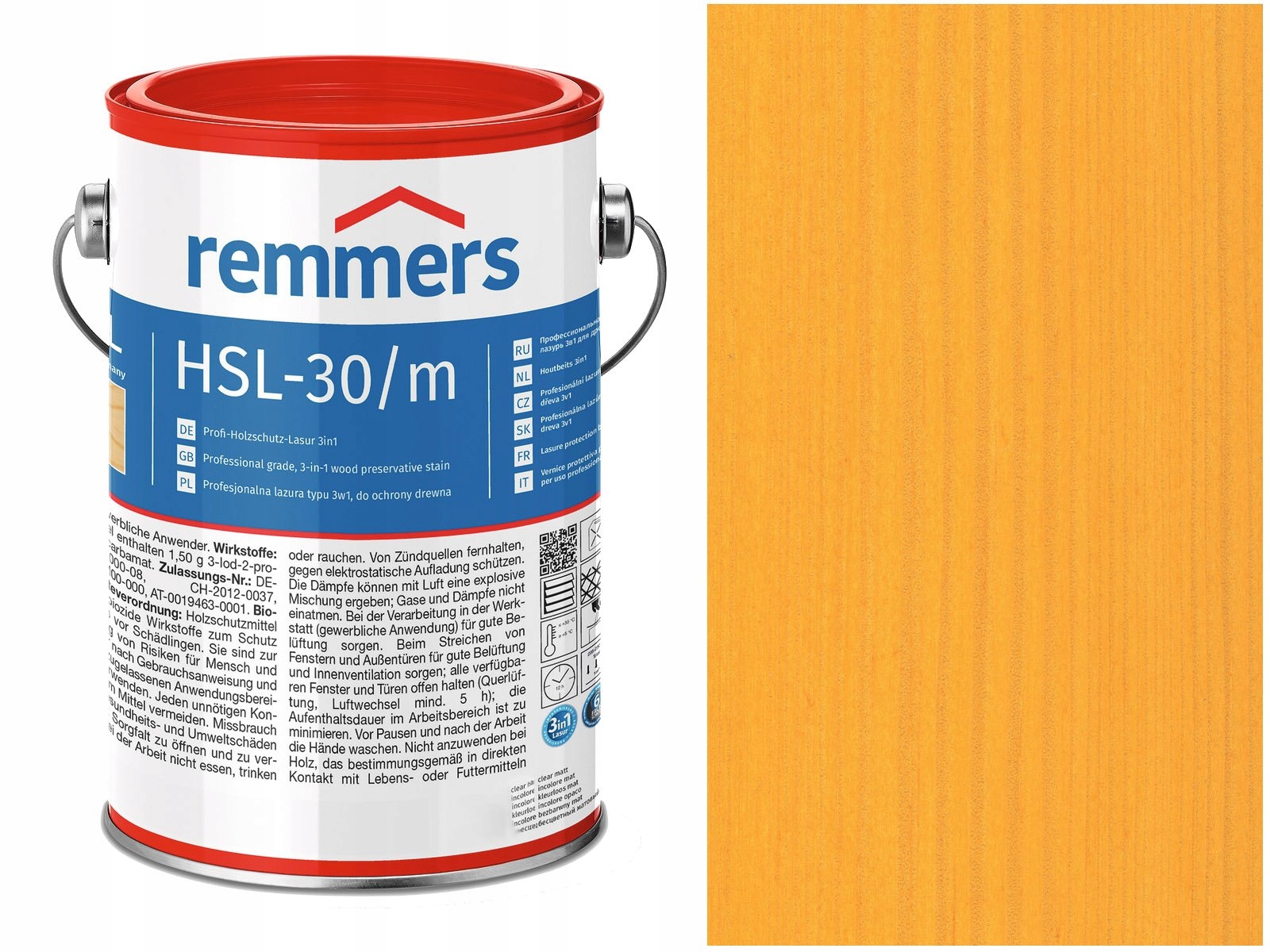Remmers HSL-30 Profi HK-Lasur Sosna 2,5L Kod producenta HSL-30/m-Profi-Holzschutz-Lasur 3in1