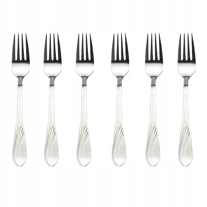 WIDELEC STOŁOWY SZTUĆCE 6szt WIDELCE POŁYSK STAL Marka Karl Hausmann