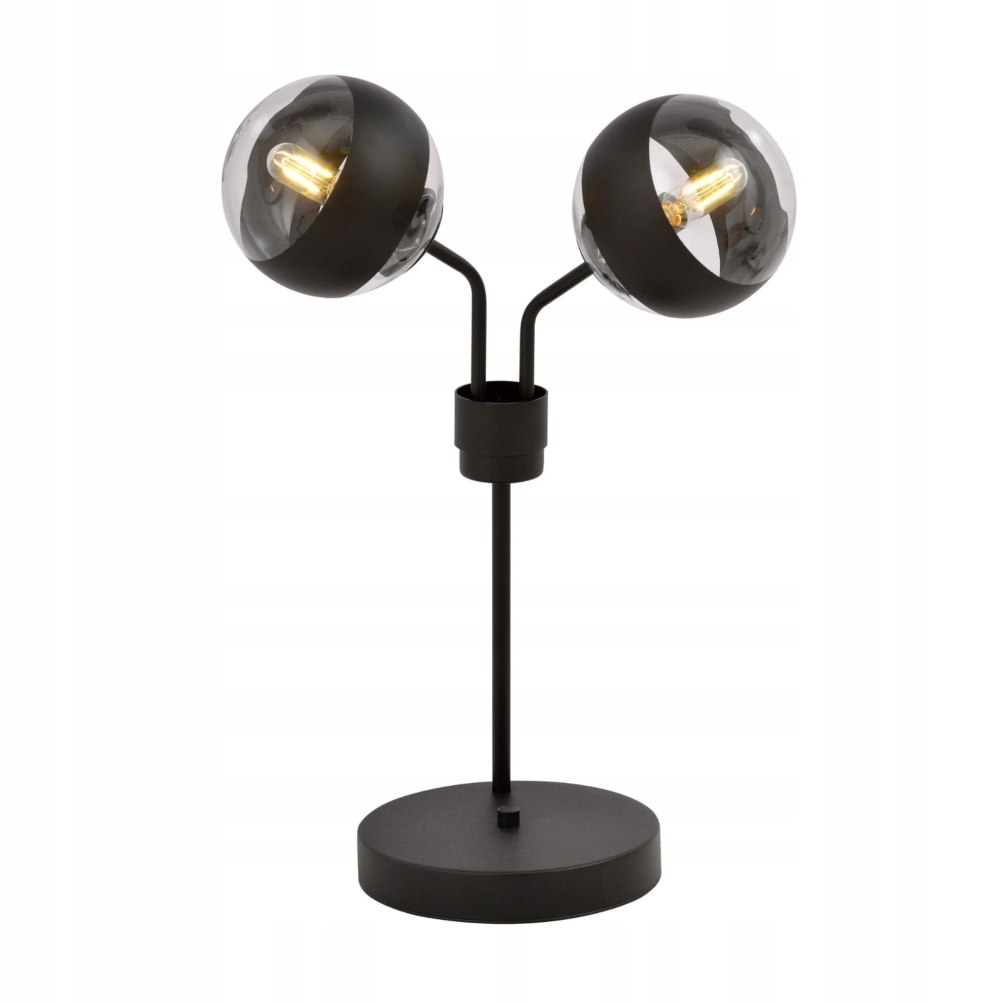Nočná lampa Emibig 2xE14 40W Nova Black/Stripe s elegantným dizajnom
