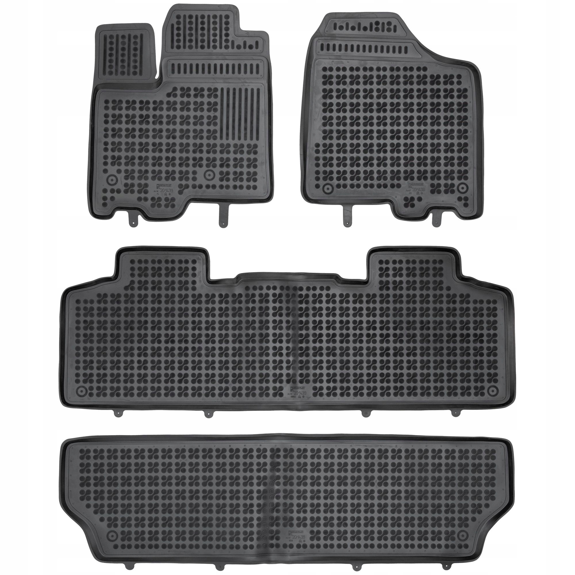 Gumové rohože pre Toyota Sienna III 2010-2020 7 osôb