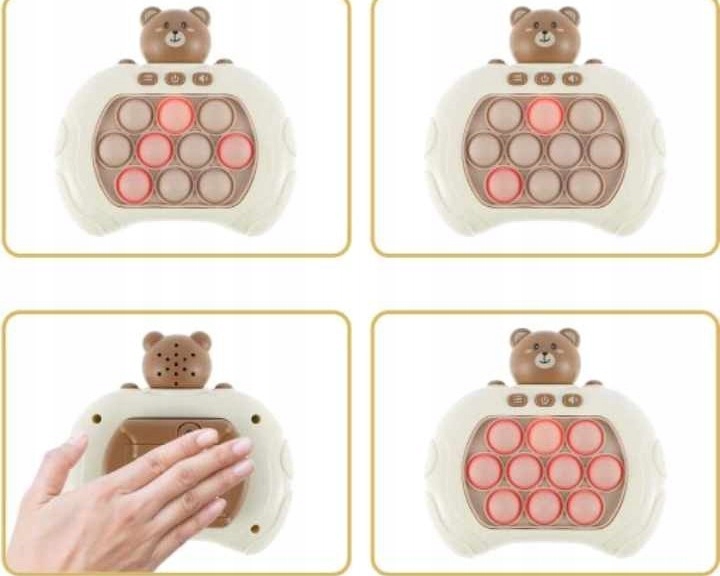 GRA DLA DZIECI ZRĘCZNOŚCIOWA POP IT PRO ANTYSTRESOWA ELEKTRYCZNA DŹWIĘKI Czas rozgrywki Do 2 godzin