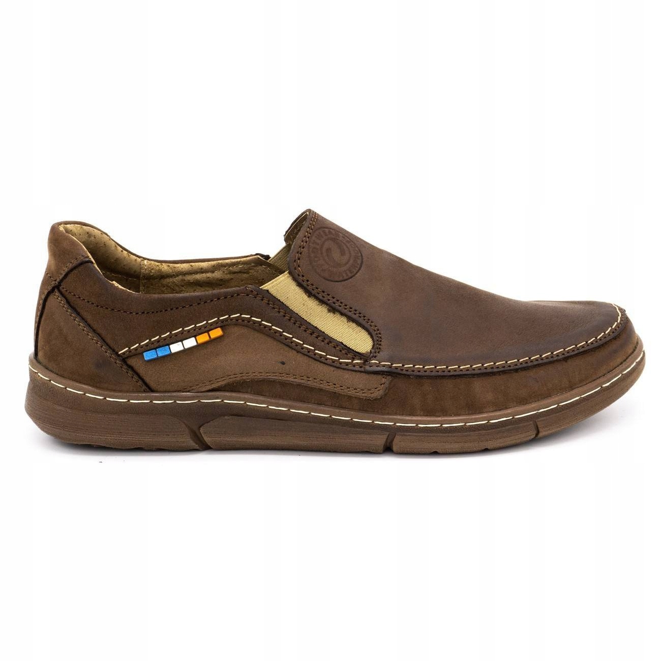 

Brązowe Skóra naturalna Buty Olivier r.44