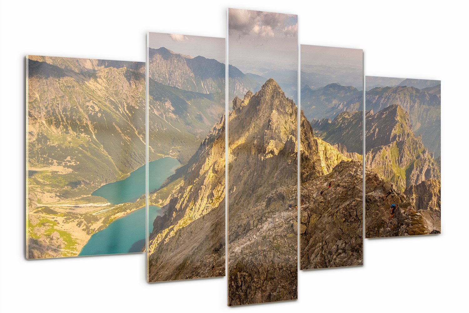 

Obraz szklany tryptyk Morskie oko Tatry