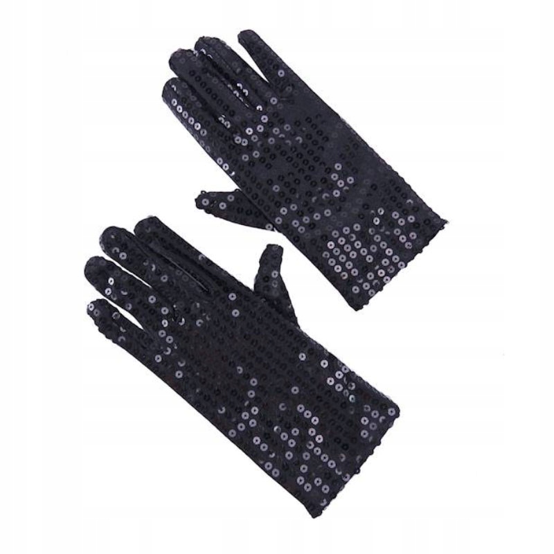 

Rękawiczki Czarne cekiny wieczorowe