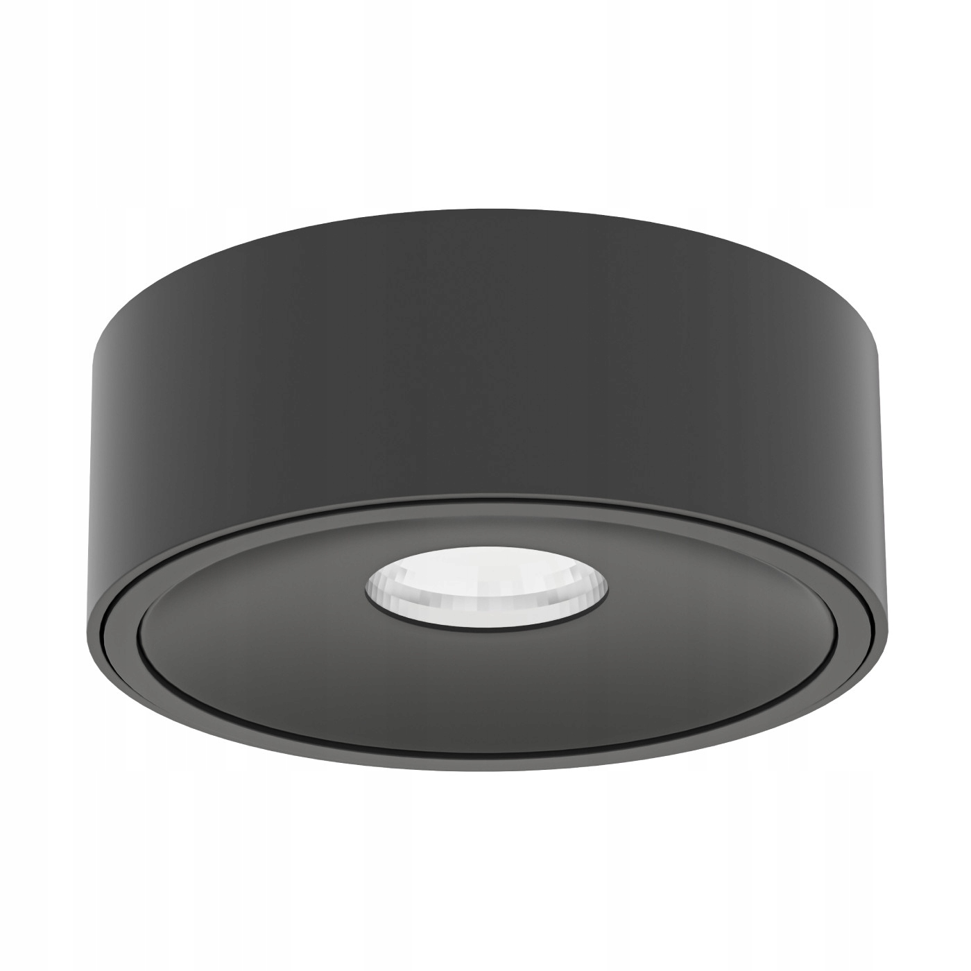 Černé stropní svítidlo Neo Nero Slim Led Ufo Nero s konkávním kroužkem do haly