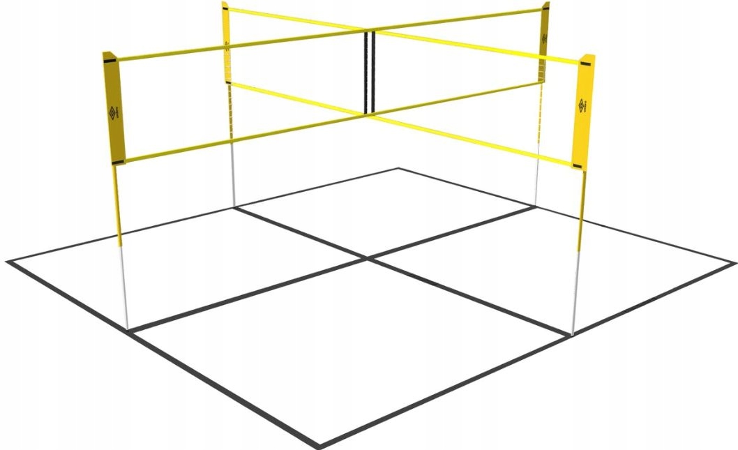 Zestaw Siatka do siatkonogi do gier do siatkówki badmintona 168 x 400cm