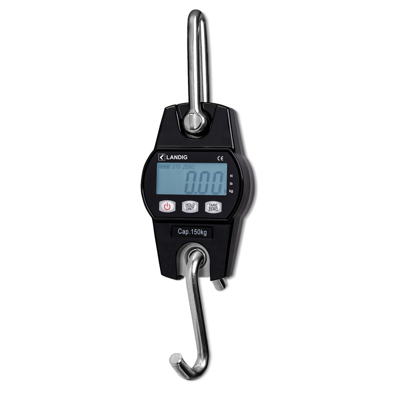 Spolehlivá, robustní elektronická závěsná lovecká váha 150 kg Landig