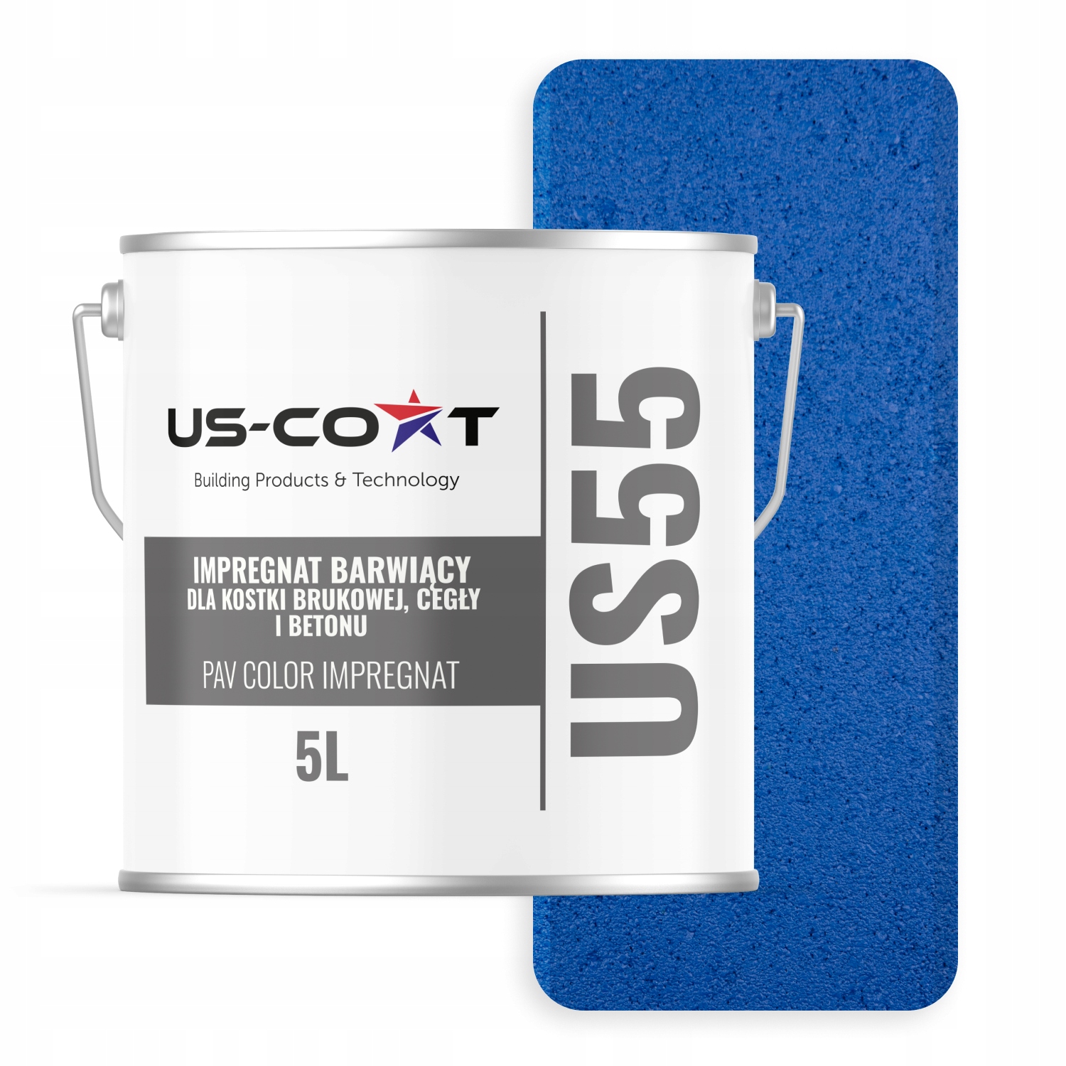 Barvící Impregnát Pro Dlažební Kostky Z Cihel Betonu, Signální Modrý, 5 L