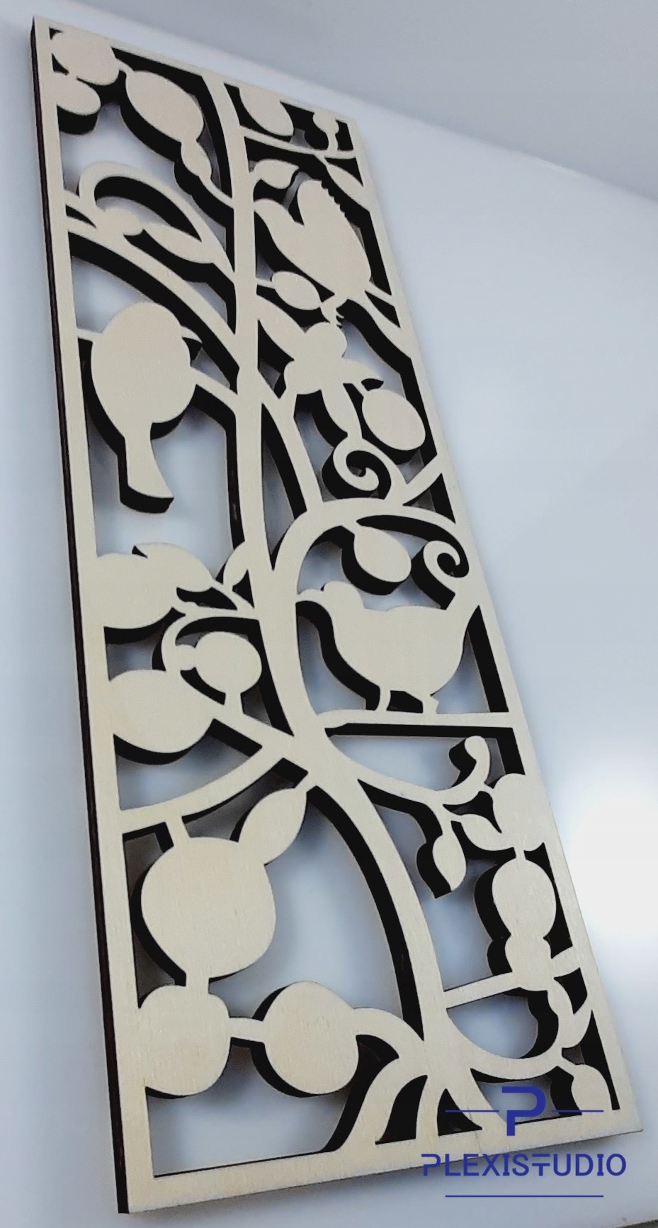 DEKORACJA NA ŚCIANĘ PTASZKI SKLEJKA 130X45 cm Bohater Inny