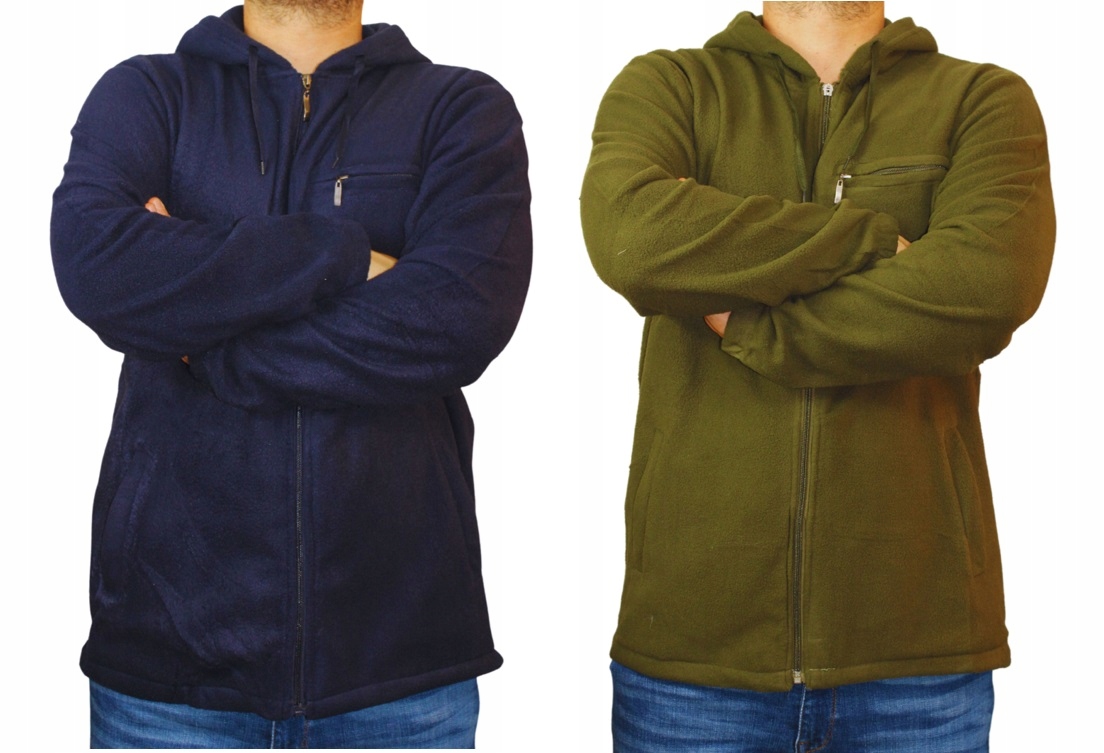 BLUZA POLAROWA Z KAPTUREM MĘSKA POLAR MIX KOLOR 3XL