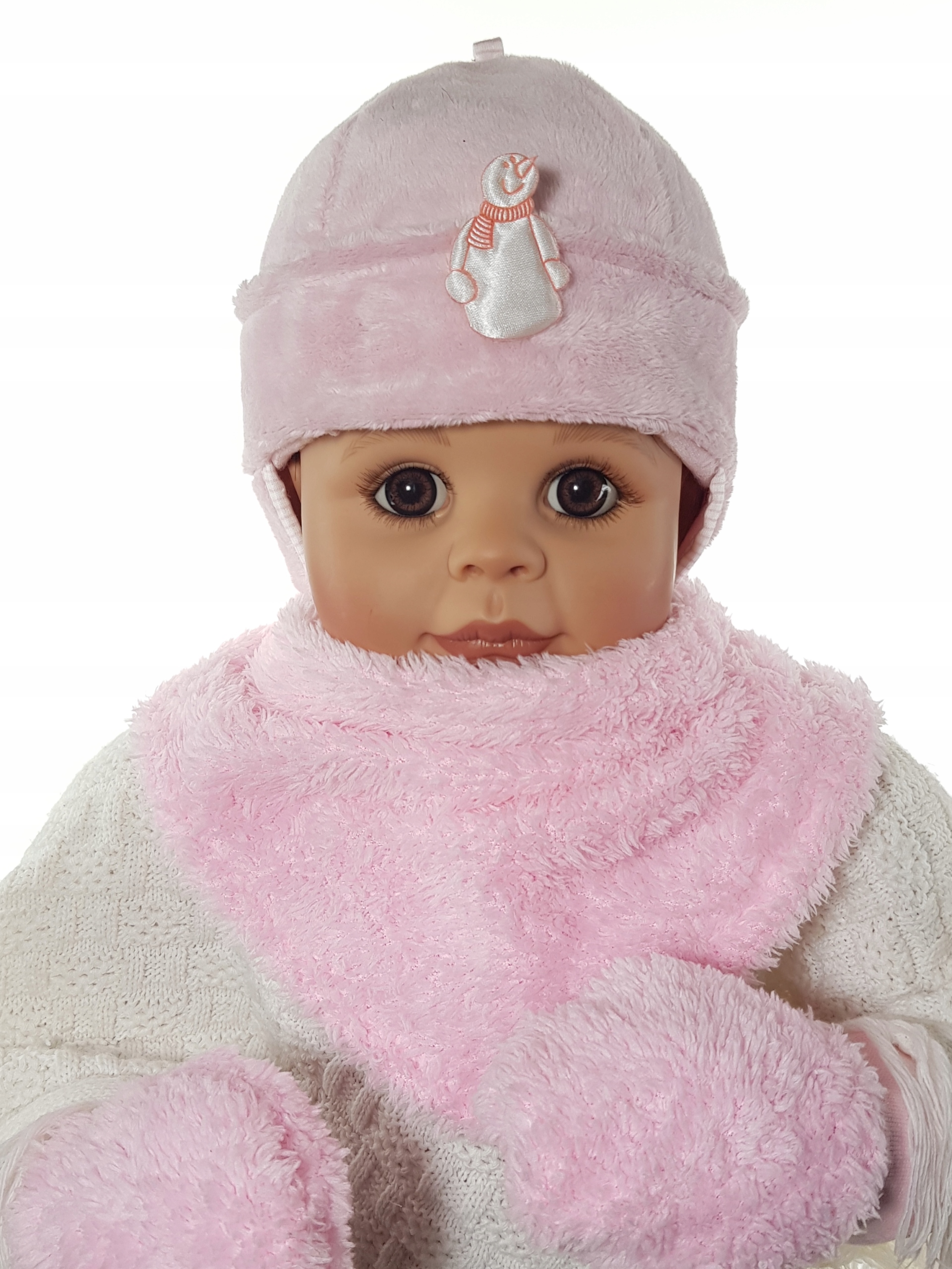 

3-CZ Komplet Z Misia Czapka Chustka Łapki 6-12M-CA