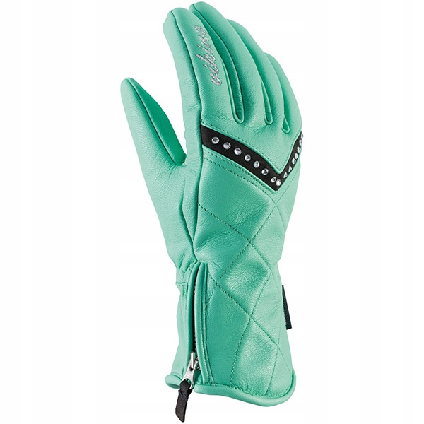 Dámské kožené lyžařské rukavice Viking Kira Ski Lady zelené 6