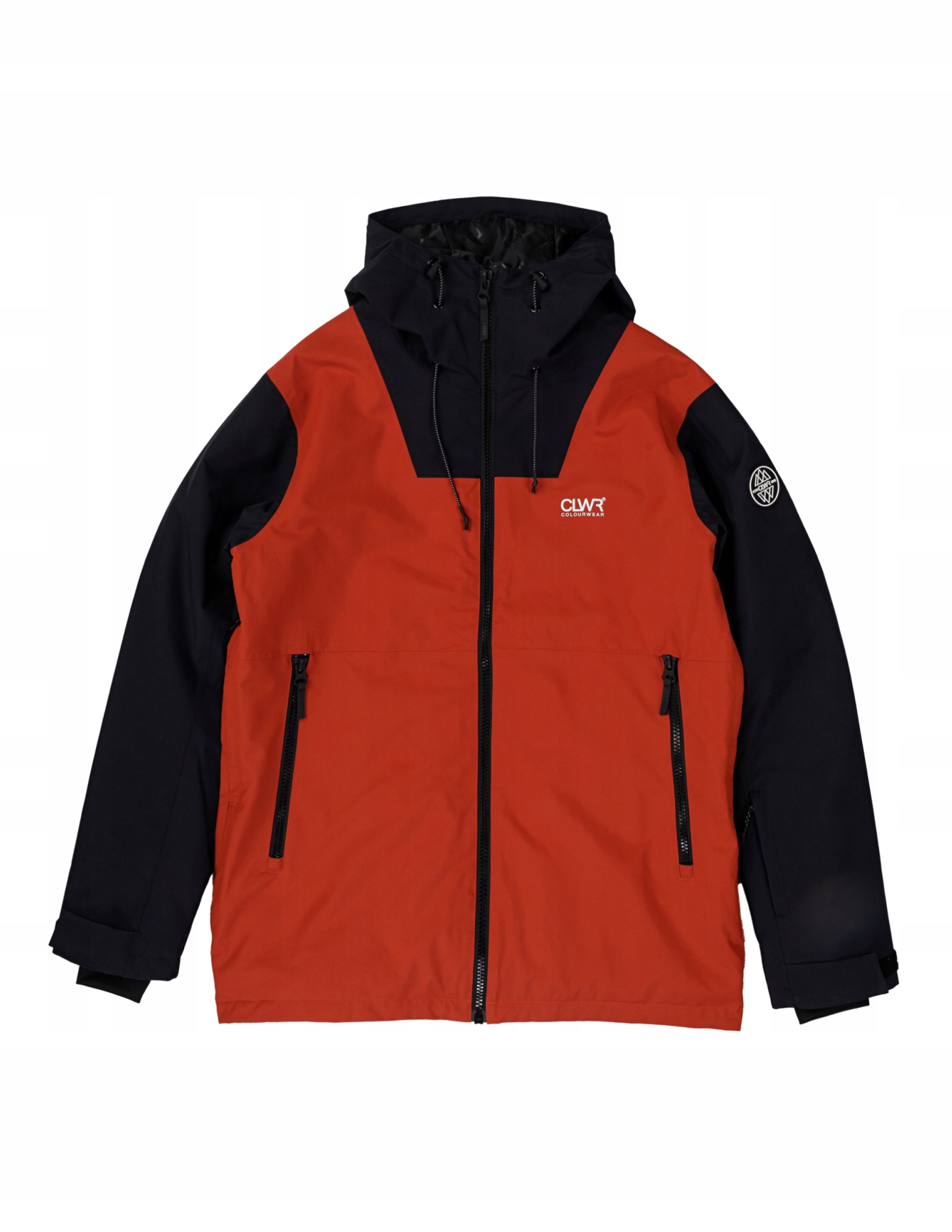 Pánská snowboardová bunda Colourwear Block S červeno-oranžová