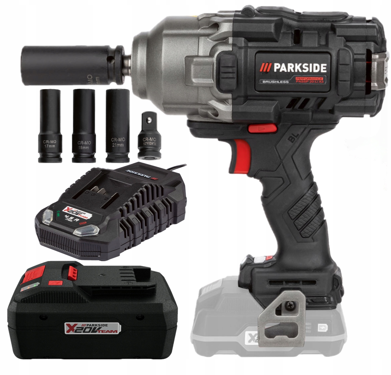 АКУМУЛЯТОРНИЙ УДАРНИЙ КЛЮЧ ДЛЯ КОЛІС PARKSIDE 1356Nm