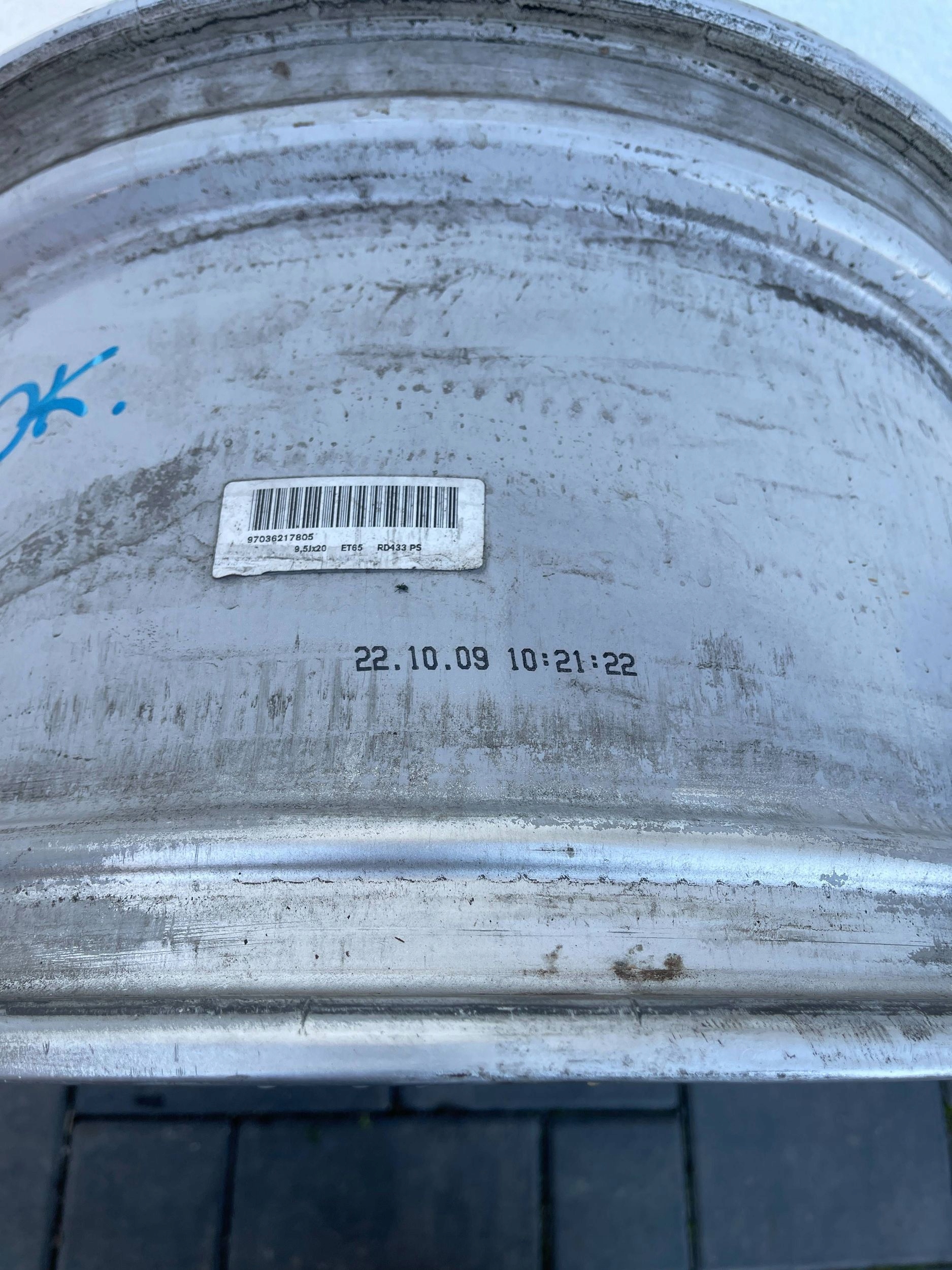 disk hliníkový 20'' Porsche Panamera 970 9,5J ET65