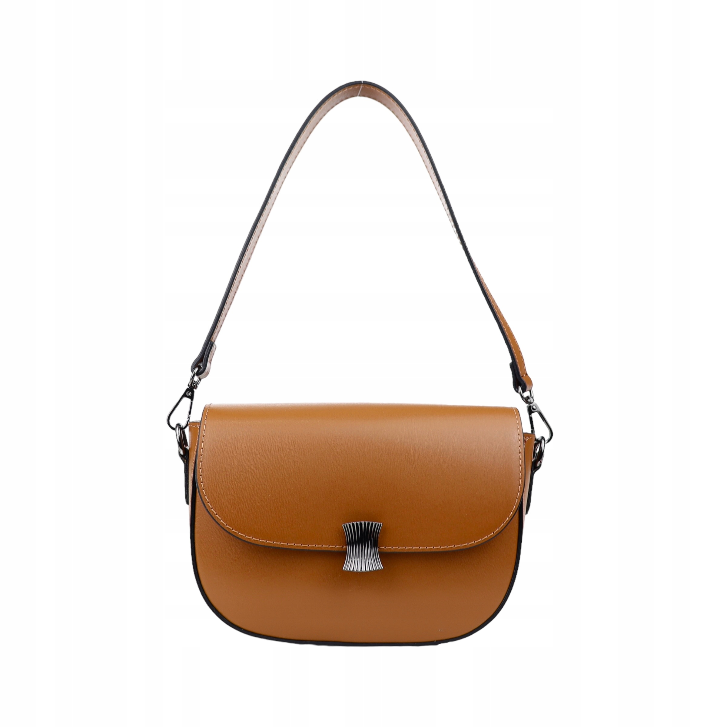 Dámská kabelka z přírodní kůže Shell Rudá