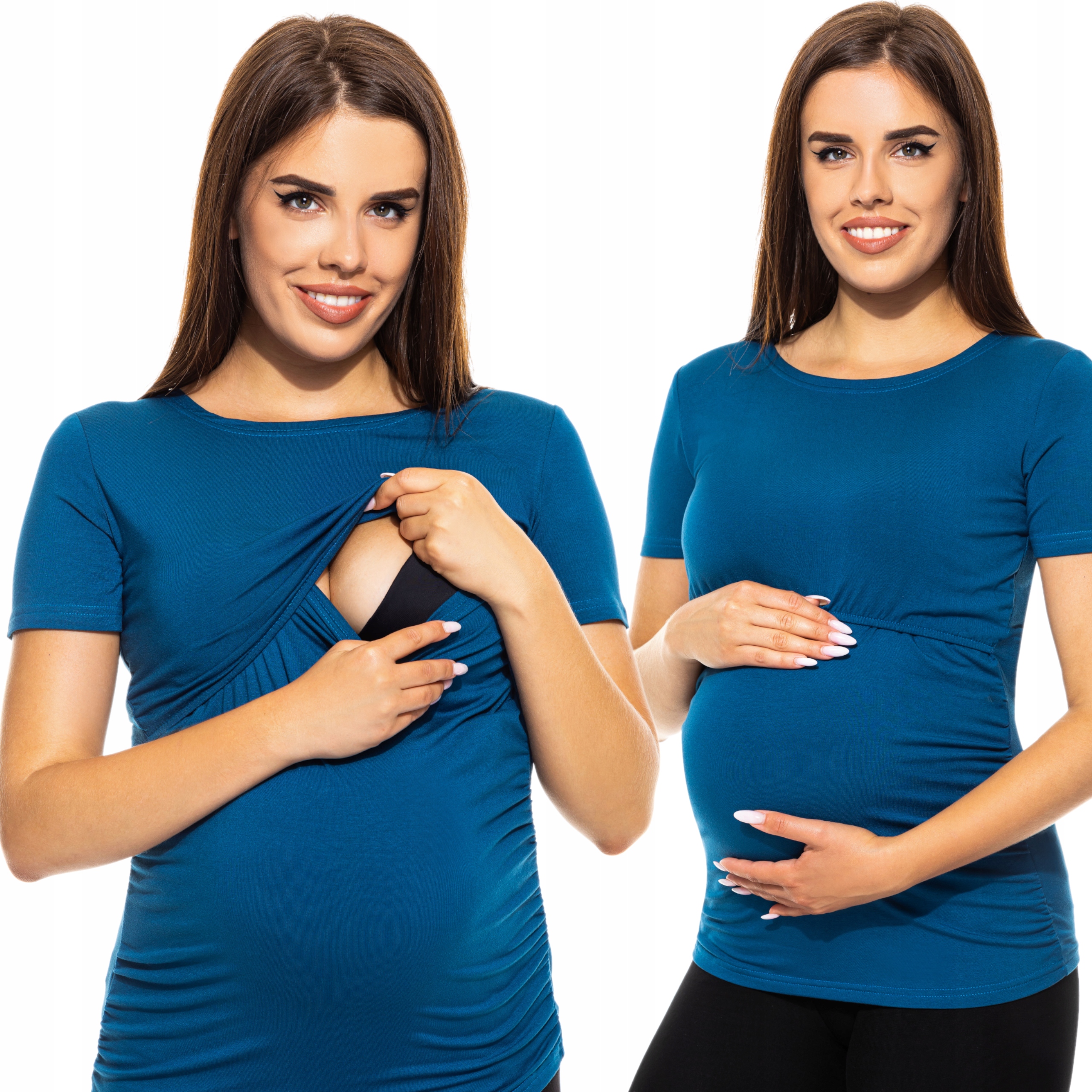 BLUZKA DO KARMIENIA ciążowa KRÓTKI RĘKAW M