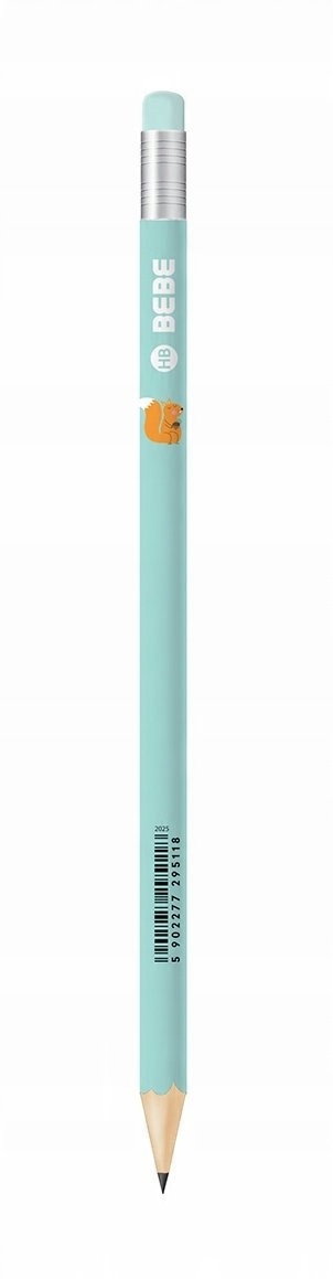

Ołówek Z Gumką Hb Interdruk Bb Kids Pastel MIX
