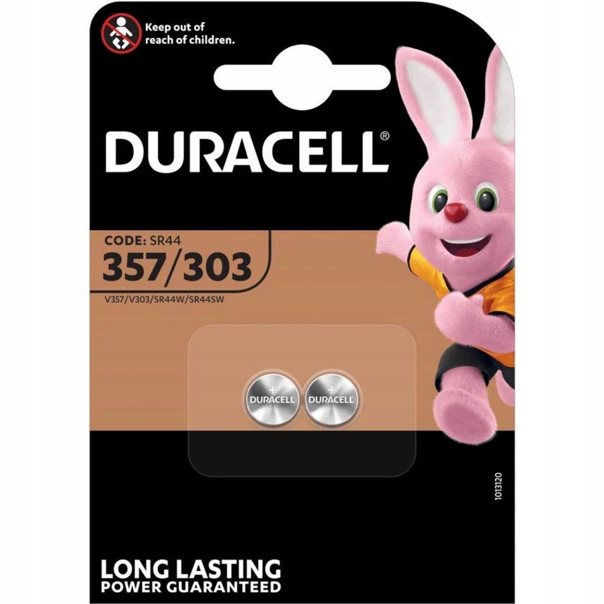 

Baterie Srebrowe Duracell 357 303 SR44 G13 2szt.