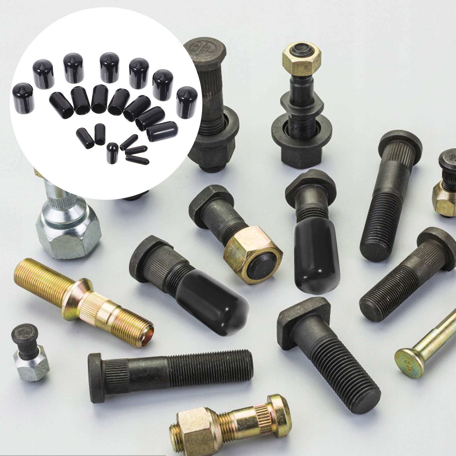 ZAŚLEPKI OCHRONNE ŚRUBY TABLICY REJESTRACYJNEJ GUMOWE Marka bez marki