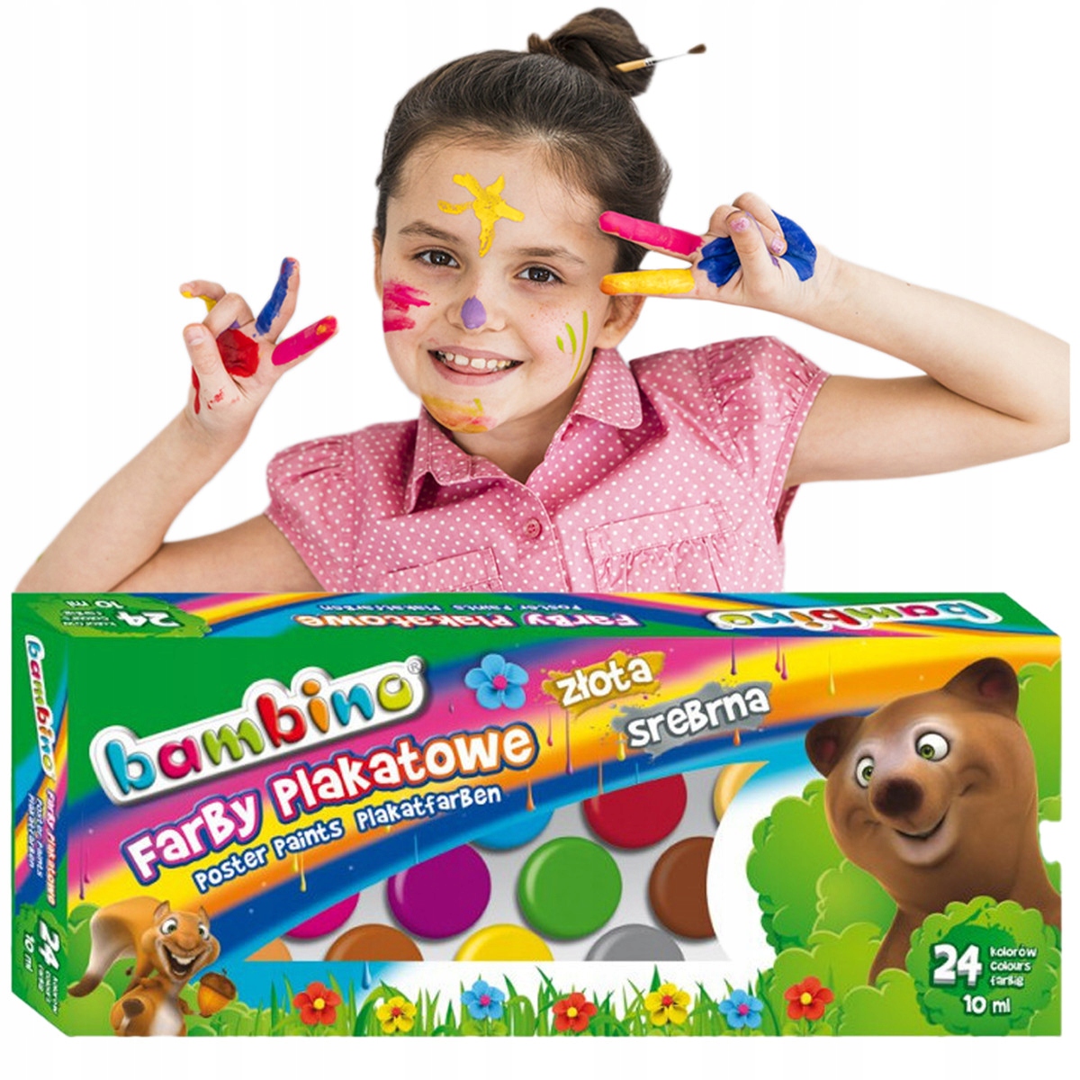 

Zestaw Farby Plakatowe Bambino 24szt x 10ml