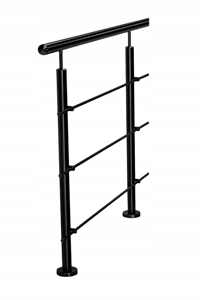 Balustráda Ø 42,4 3 trubky Ø 12 mm 100 cm Aisi 304, černá Pvd nerezová