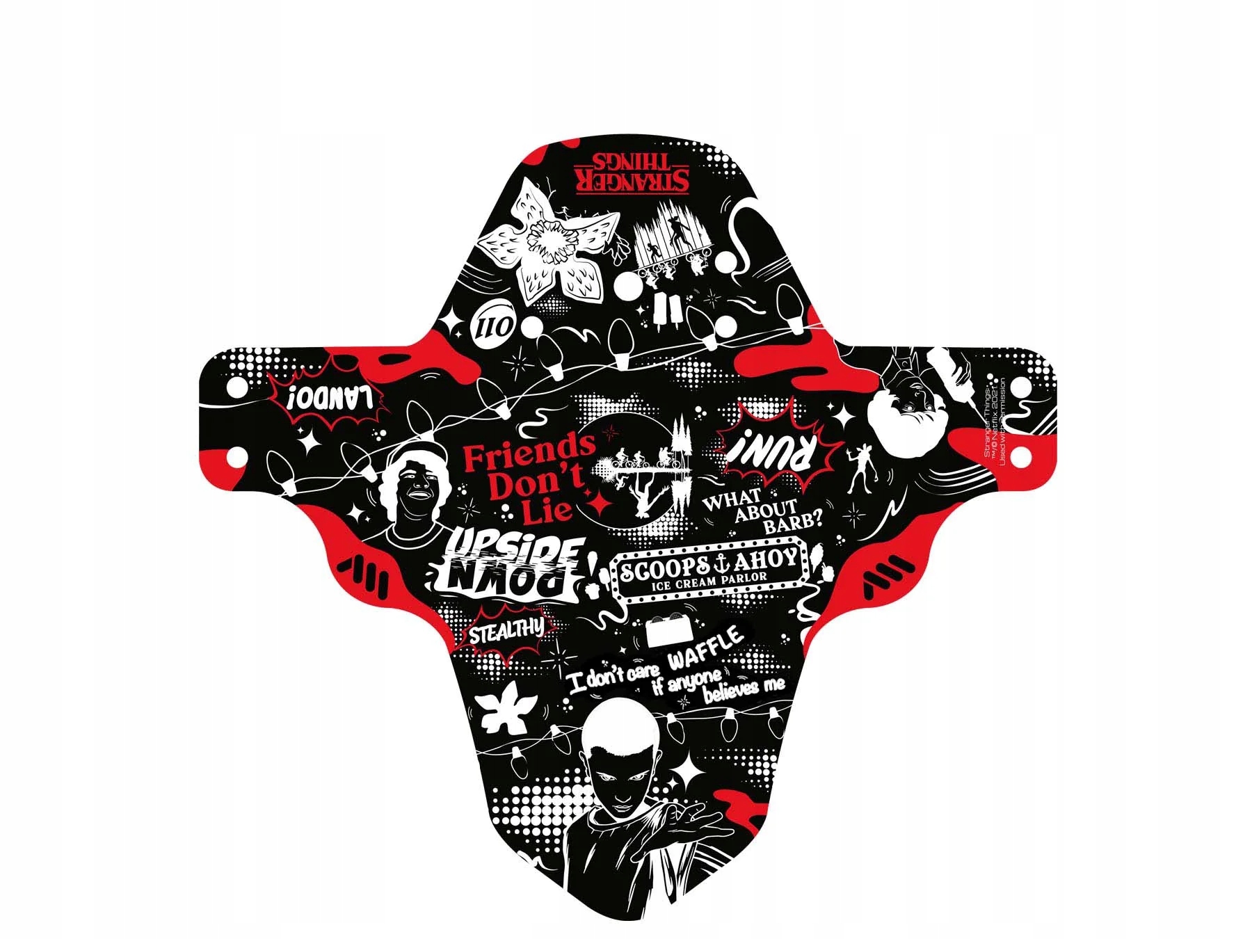 Przedni Błotnik Rowerowy 26 27.5 29 Ams X Stranger Things Upside Down