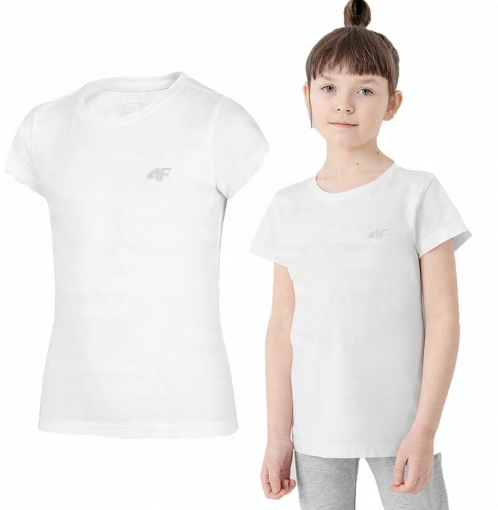 

Koszulka Dziewczęca 4F T-shirt Bawełna Wf 146