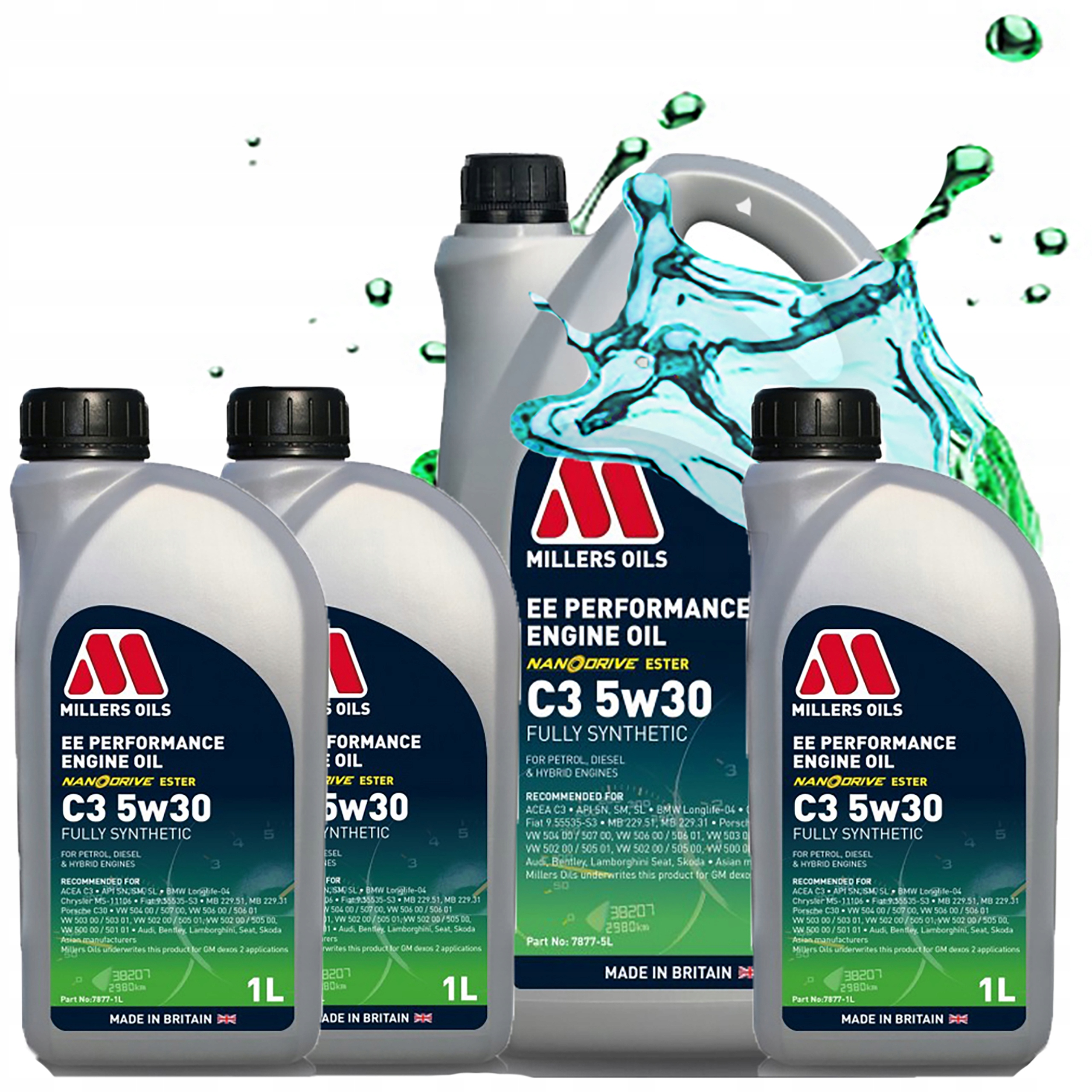 Syntetický Motorový Olej Millers Oils Ee Performance C3 5W30 Estery 8L