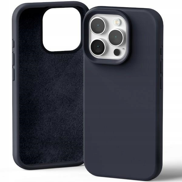 Etui silikonowe Mercury do iPhone 16 Pro 6,3" granatowe/navy
